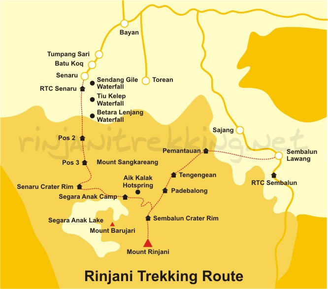 rinjani-trekking-route